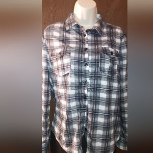 Eden & Olivia button up shirt plaid small
